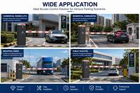 Barrières automatiques écologiques modernes à commande à distance pour parking d'hôtel et d'appartement