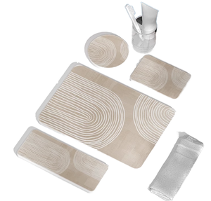 Geyon Minimalist Grey Diatomaceous Earth Eco-Friendly Round <b>Soap</b> <b>Holder</b> Water Absorbing Stone Tray Size - Product Image 1