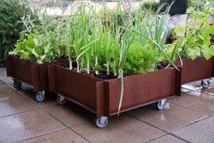 Outdoor Rectangular Corten Steel Flower <b>Pot</b> Planters <b>Large</b> Eco-Friendly Home Garden Planter - Product Image 2