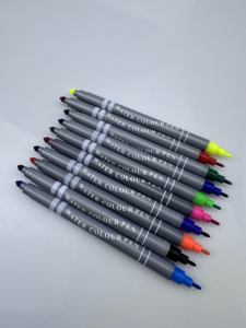 Doble pincel Fineliner caligrafía pintura Graffiti acuarela papelería conjunto 10 colores fieltro dibujo arte marcadores pluma plástico - Product Image 5