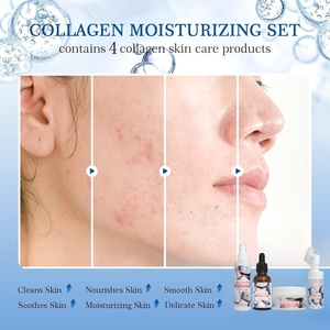 Ensemble de soins de la peau au collagène premium - Kit facial anti-âge avec sérum raffermissant, crème hydratante pour réduire les rides et repulper la peau - Product Image 2