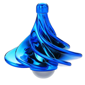 1 unidad de juguete giroscópico neumático portátil para descompresión, juguete de escritorio giratorio multicolor que se mueve con el viento, regalo para niños - Product Image 2
