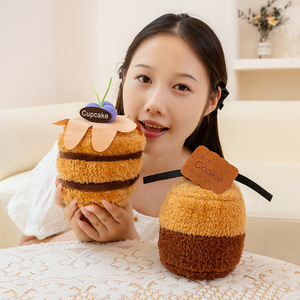 Luckykoo, venta al por mayor, figuras de peluche personalizadas de Aruba, juguetes rellenos de algodón PP, pastel, postre, pan, diseño, juguete de comida de peluche - Product Image 4