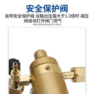 Regulador de presión de CO2 Yqt 731l, totalmente de cobre, 0.35mpa, para sistema de dióxido de carbono con manómetro y medidor de flujo. - Product Image 2