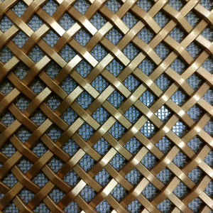 Factory Direct Sale Decorative 304 Stainless Steel <b>Wire</b> Woven Square Hole Crimped <b>Mesh</b> Fence Bending Cutting Powder Coating - Product Image 3