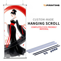 Rollos Decorativos Colgantes de Tela de Terciopelo Brillante con Impresión Personalizada al por Mayor, con Escenas de Anime y Videojuegos, Pancarta Decorativa para Pared