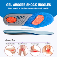 Semelles intérieures de chaussures en gel TPE pour la fasciite plantaire antifatigue sport confort et absorption des chocs personnalisées