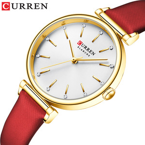 <span class=keywords><strong>Orologio</strong></span> da Donna CURREN 9081 del 2021, <span class=keywords><strong>Quadrante</strong></span> con Strass, Cinturino in Pelle, <span class=keywords><strong>Orologio</strong></span> da Polso Retrò <span class=keywords><strong>Verde</strong></span> Piccolo e Affascinante - Product Image 4