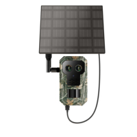 Nuevas llegadas 2025: Cámara de caza de doble lente 4G LTE con disparo de 0.2s y 2K, visión nocturna IR IP66, cámara de seguridad inalámbrica con energía solar