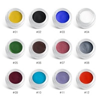 Crème d'eyeliner colorée de haute qualité, mat, longue durée, imperméable, sans Logo, Gel noir