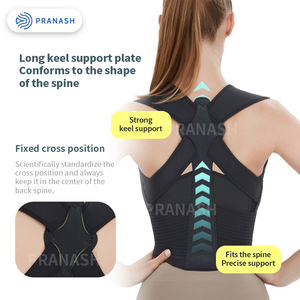 Pendukung bahu Orthotics punggung, alat pengkoreksi postur dengan tali postur bisa disesuaikan - Product Image 2