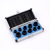 Ensemble de 10 outils d'extraction pour écrous, boulons et vis endommagés, écrous noirs, outils de démontage, kit d'outils de filetage