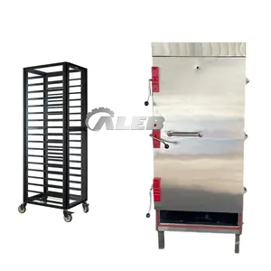 High efficiency rice ball steaming cabinet 24 trays shrimp seafood steamer cabinet catering use bamboo steamer
