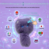 Neues süßes KI-Plüschtier: Intelligenter Dialog-Begleiter, sprechende interaktive Katzenpuppe für die frühkindliche Bildung und emotionale Entwicklung – das perfekte Geschenk für Schüler