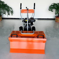 Machine de nettoyage routier d'hiver à essence, balayeuse à neige avec brosse rotative