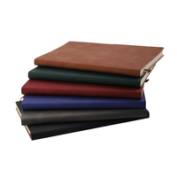 Carnet de notes en gros pour étudiants, fournitures scolaires, A5, logo personnalisé, reliure thermique, couverture rigide, imitation cuir PU, agenda, cadeau d'affaires