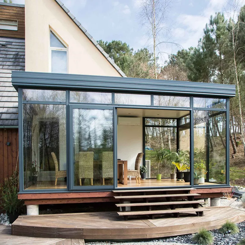 aluminum frame sunroom glass home