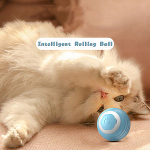 Pelota de Silicona para Mascotas, Silenciosa e Inteligente, Pelota Rodante Automática para Gatos, Pelota Interactiva para Masticar para Perros y Gatos, con Carga USB - Product Image 4