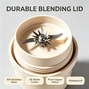 Mini mixeur portable 300 ml, bouteille mixeur portable rechargeable USB, mini mixeur portable - Product Image 2