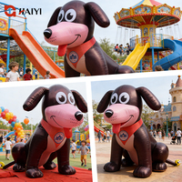 Énorme renne gonflable de Noël, chien gonflable publicitaire pour la décoration extérieure des fêtes
