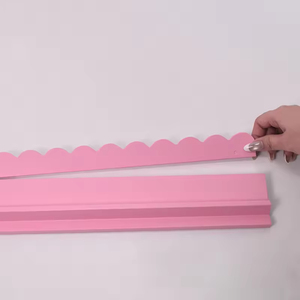 Regla americana de madera de 17 pulgadas para Mahjong con varilla de empuje integrada, regla de doble propósito para clasificación de cartas, estilo ondulado - Product Image 2