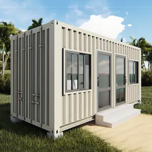 factory prefab assembled shipping container house 20ft 40ft prefabricated container home with balcony