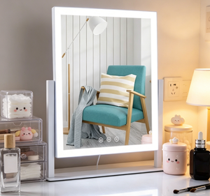 LED <b>Vanity</b> <b>Mirror</b> Touch Screen Makeup <b>Mirror</b> Illuminated Dressing <b>Table</b> <b>Mirror</b> for Bathroom Bedroom - Product Image 5