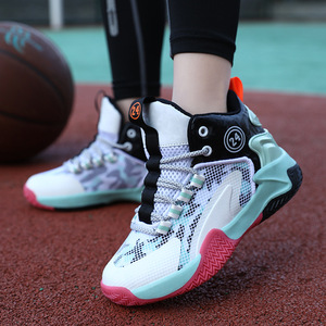 Chaussures de sport de <span class=keywords><strong>basket</strong></span>-ball pour garçons nouveau fond souple antidérapant moyen et grand sport mode confortable respirant baskets montantes - Product Image 5