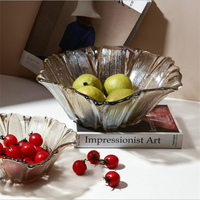 Luxe glazen fruitschaal van hoge kwaliteit voor tafeldecoratie