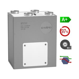 Système de ventilation ERV Unité de récupération de chaleur Efficacité 97% Économie d'énergie Utilisation résidentielle Ventilation d'air frais Récupérateur mural - Product Image 1