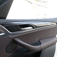 Accessoires de décoration intérieure de voiture Tcart, garnitures de porte intérieures en ABS imitation carbone pour BMW X3 G01 X4 G02 M Sport