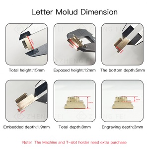 Molde de Cobre para Estampado en Caliente, Molde de Grabado Metálico para Impresión con Lámina Térmica - Product Image 3