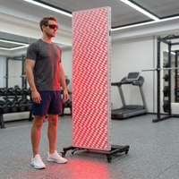 Panneau de luminothérapie infrarouge multi-longueurs d'onde pour tout le corps, de la plus grande taille, avec support électrique rotatif à 360 degrés