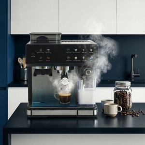 Machine à café à pression de 20 bars, entièrement automatique, machine à café italienne à vapeur, moulin à café à 20 niveaux - Product Image 3