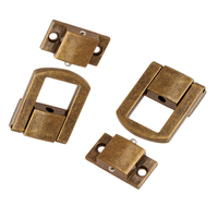 Loquet carré en alliage de zinc de haute qualité pour boîte à bijoux, 20*25mm, 25*32mm, plaqué, vente en gros