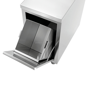 Heavy Duty Trash <b>Storage</b> Cabinet with Door Commercial Garbage <b>Bin</b> Cabinet for Restaurant Kitchen Office School - Product Image 2