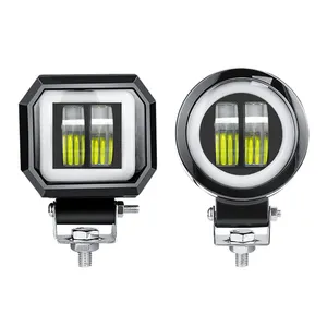 Auto Lighting Systems 20W Aluminum angel eye led worklight car fog light led fog/driving lights for car universal