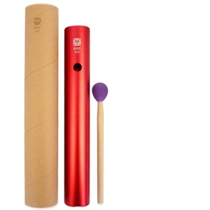 Tube sonore accordé aux chakras, 7 couleurs, en métal, avec marteau en bois, pour la guérison spirituelle (vente en gros) - Product Image 4