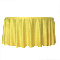 Nappe en tissu polyester bleu poussière de 120 à 132 pouces, nappe jacquard pour mariage, fête, banquet, événements, hôtel, restaurant