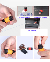 Mini lampe torche UV rechargeable à clé USB 395nm Lumière noire en plastique USB IP44 pour le camping et la vérification des billets