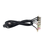Adaptateur de câble double USB 3.0 et double USB 2.0 avec audio HD et microphone pour panneau avant de boîtier d'ordinateur - Certifié CE/RoHS, Garantie 12 mois