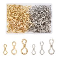 TOPIND 1000 pièces/sac Œillets pour leurres de pêche DIY, anneaux en laiton en forme de 8