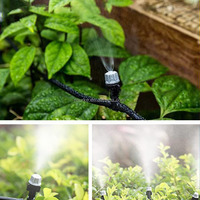 Nouveau Système d'Irrigation 10 Mètres 10 Buses Pulvérisatrices Brumisatrices pour Refroidissement, Système de Pulvérisation Agricole et de Jardinage