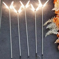 Lampadaire LED Papillon en Acrylique Moderne pour Fête, Scène, Mariage et Chemin de Table Suspendu