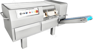 Machine de découpe et de désépaississement entièrement automatique 500T pour viande de porc, <span class=keywords><strong>poulet</strong></span>, canard, oie et fromage surgelés, machine à désépaissir la viande fraîche et surgelée - Product Image 3
