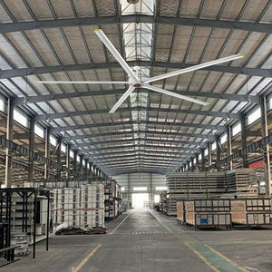 3.08m/10ft HVLS endüstriyel tavan fanı 220V PMSM Motor 800W <40 gürültü Optimal havalandırma tren istasyonu depo fabrika - Product Image 5