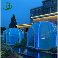 Dôme transparent de haute qualité pour camping, hôtel, restaurant, résistant au froid, tente igloo, maison en dôme transparent en polycarbonate à vendre