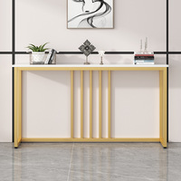 Table console en métal moderne élégante faite à la main pour appartement et salle à manger