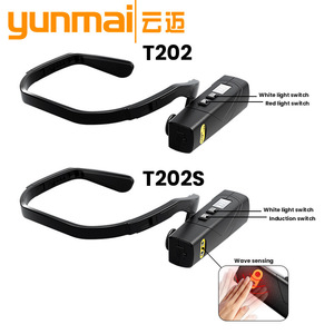 Linterna frontal XPG con batería integrada, sensor de fuente de luz dual, ganchos para las orejas desmontables, linterna pequeña multifuncional para senderismo y acampada - Product Image 3