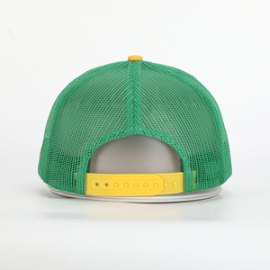 في السائبة بالجملة مخصص قسط رجالي شبكة Snapback المنحني حافة مطرزة شعار 112 كاب الأخضر اثنين من لهجة قبعة سائق الشاحنة